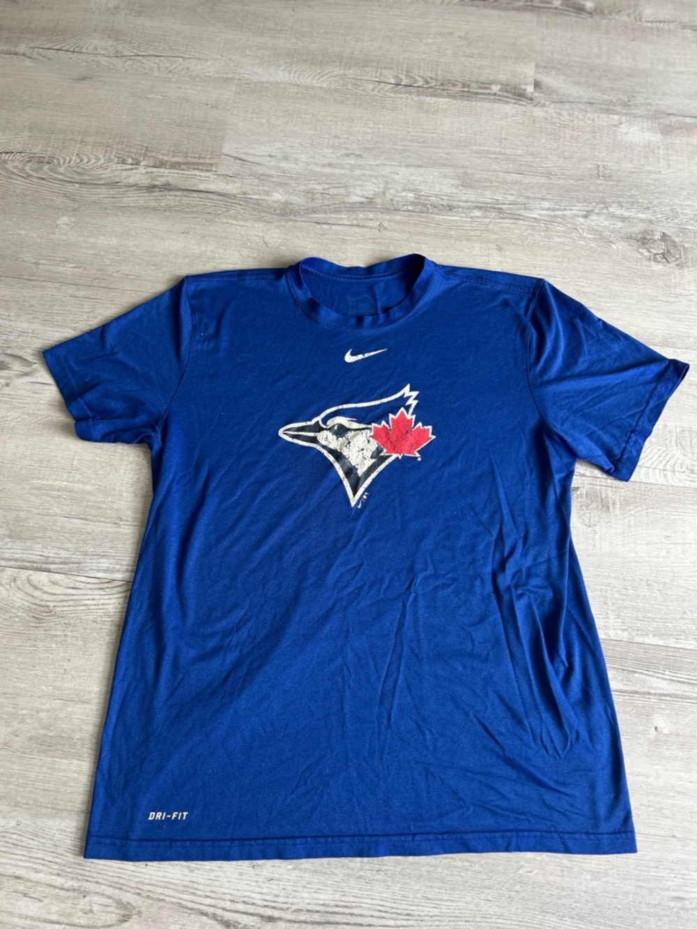 Nike Royal Blue Toronto Blue Jays Logo T-Shirt with Red Maple Accent